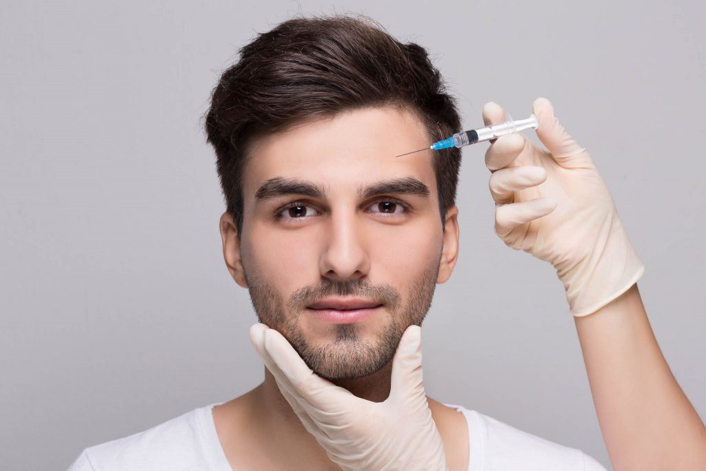 Filler forehead injection for male